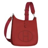 Hermes Red Evelyne PM Shoulder Bag