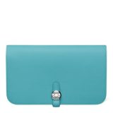 Hermes Dogon Blue Wallet