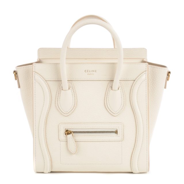 CELINE  Nano Luggage White