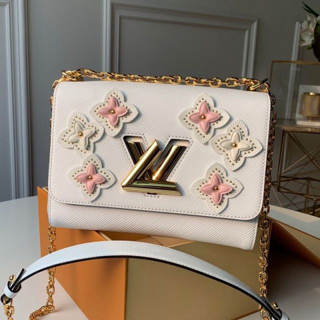 Louis Vuitton Flower Twist MM in Epi Leather M53762 White 2019 (KD-9042614 )