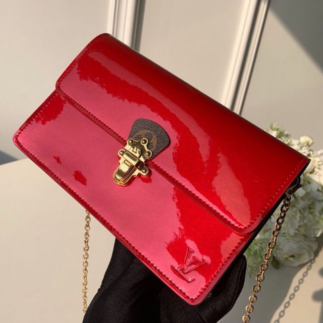 Louis Vuitton Cherrywood WOC Chain Wallet M63306 Red 2019 (KD-9022203 )