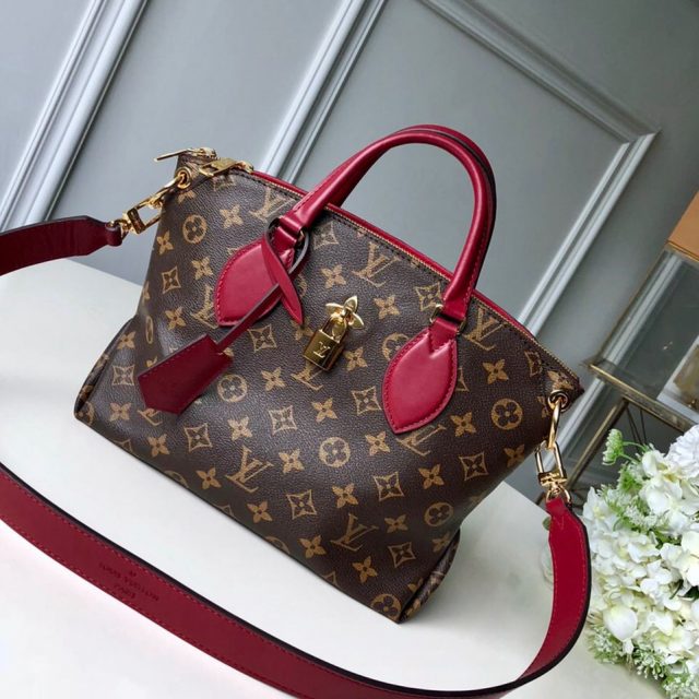 Louis Vuitton Flower Zipped Tote BB in Monogram Canvas M44350 Red 2019 (KD-9030603 )