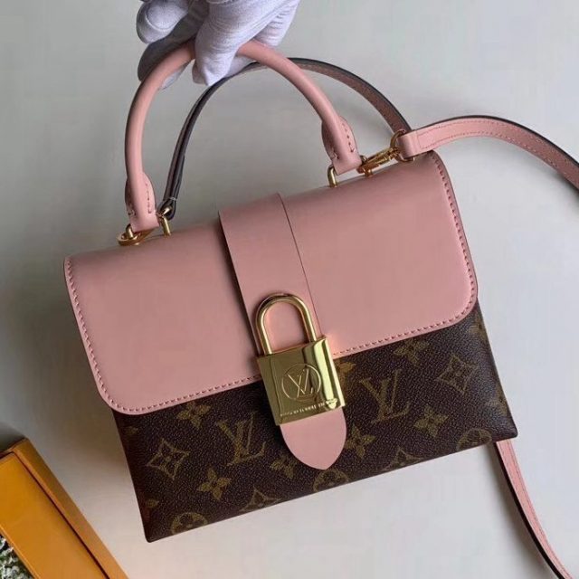 Louis Vuitton Monogram Canvas & Calfskin Lucky BB Bag Rose Poudre M44080 2019 (F-9012111 )