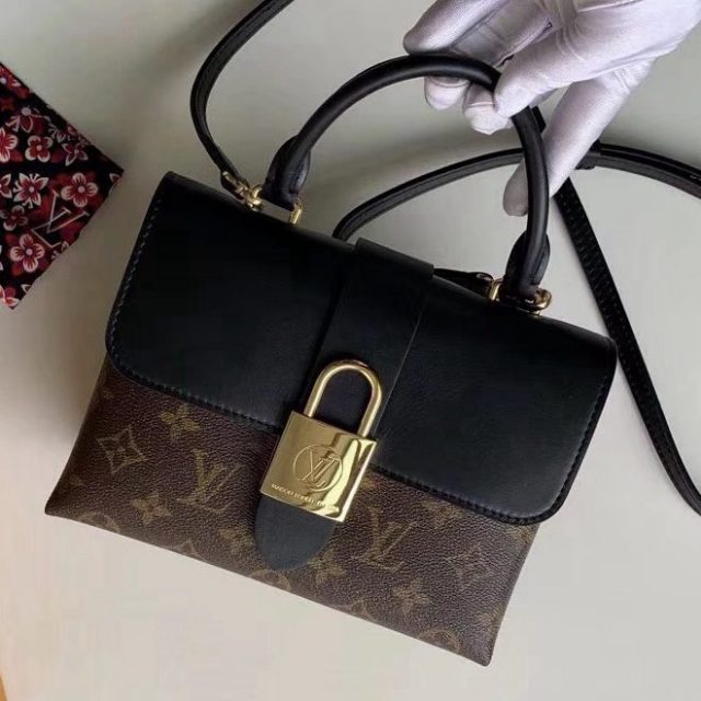 Louis Vuitton Monogram Canvas & Calfskin Lucky BB Bag Noir M44141 2019 (F-9012114 )