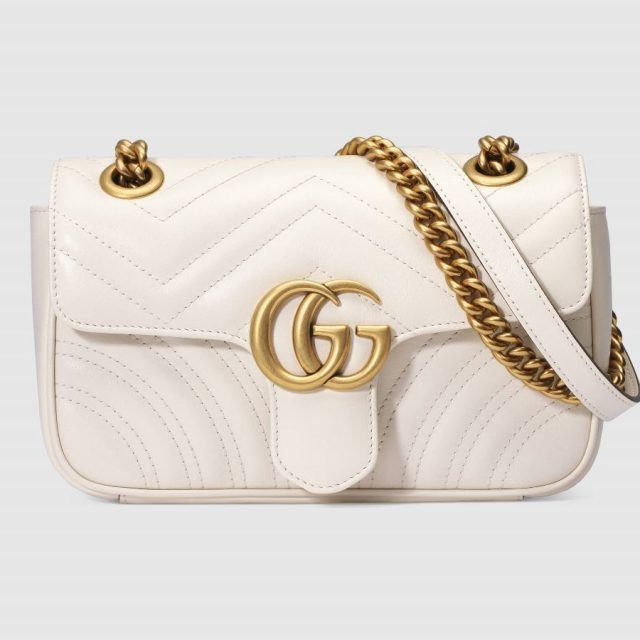 Mini GG Marmont Bag White